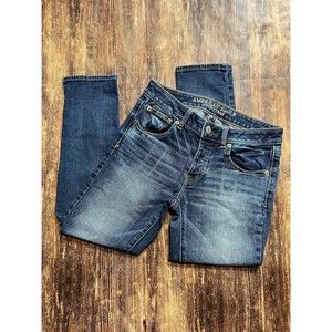 American Eagle Boy Crop Stretch Jeans size 0